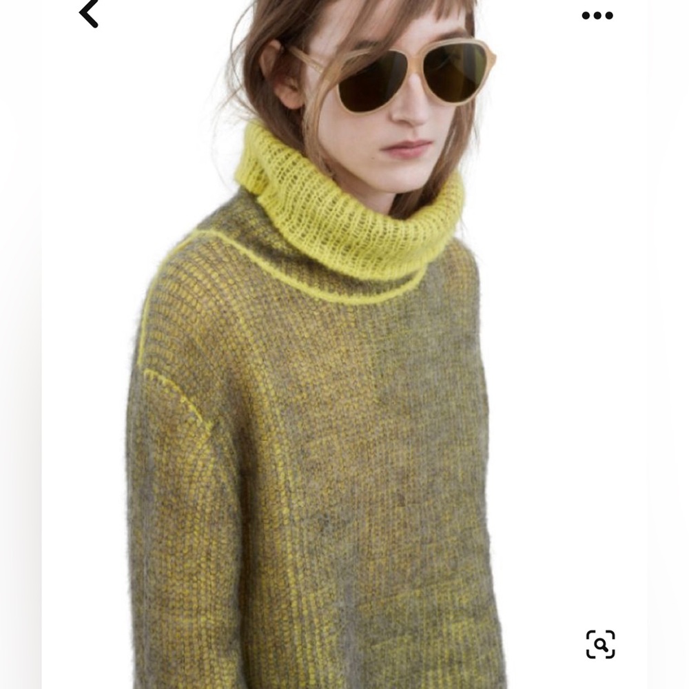 Acne Studios Vasya 2 Face cropped turtleneck sweater Size XXS
